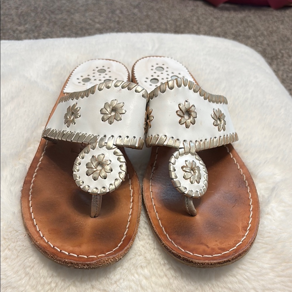 🌴Leather Jack Rogers SZ 8